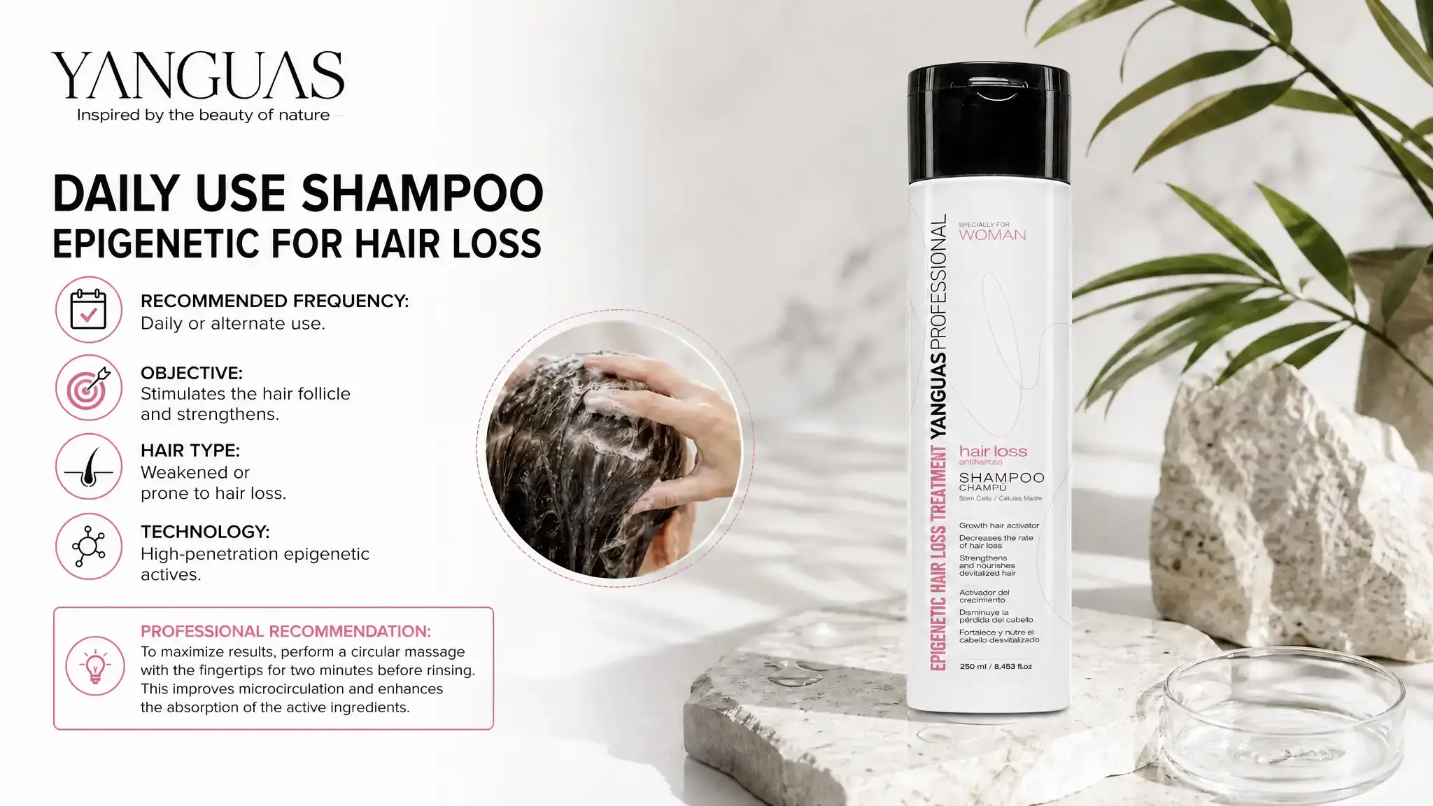 Daily Use of Epigenetic Hair Loss Shampoo