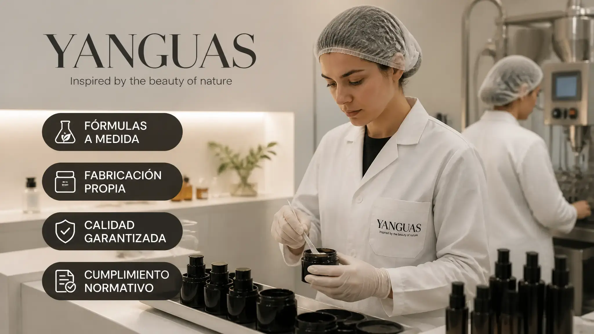 Los servicios de laboratorio a terceros de Yanguas Professional abarcan formulación, fabricación en planta propia, control de calidad y registro CPNP en un ciclo completo.